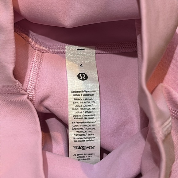 LULULEMON ALIGN HR SHORTS 4” in VITA PINK SZ 4,6,10 NWT - Picture 11 of 16